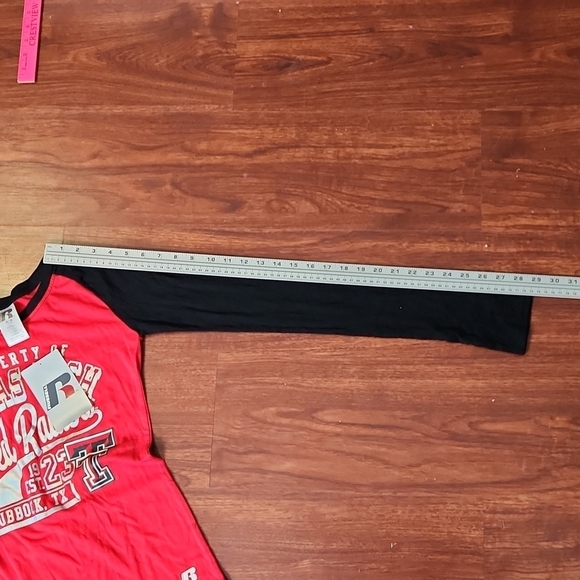 Texas Tech Womens Shirt longsleeve tshirt size M 7-9 NEW Russell shirt top - Picture 10 of 13